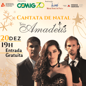 Cantata de Natal com Trio Amadeus – Amanhã 20/12
