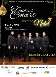 “Cantata de Natal” com as vozes dos Tenores in Concert / 15/12 às 19h.