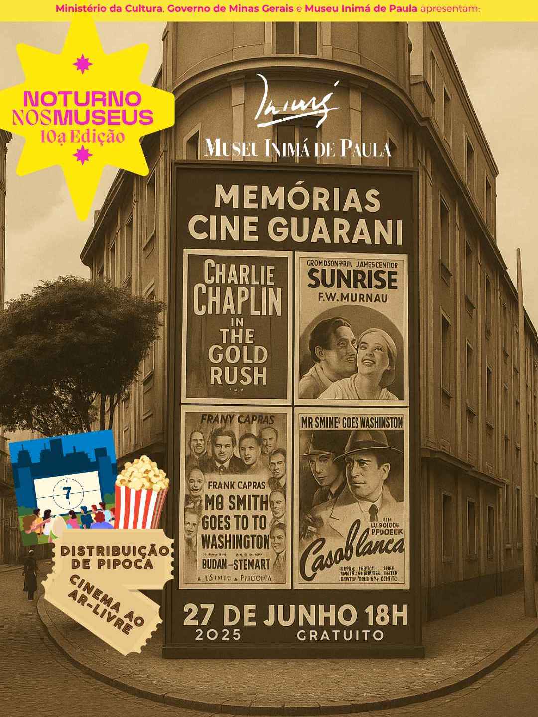 Memórias Cine Guarani – 4 sessões de cinema GRATUITAS