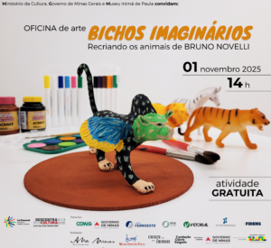 Oficina “Bichos Imaginários” 01 de novembro 14h GRATUITA