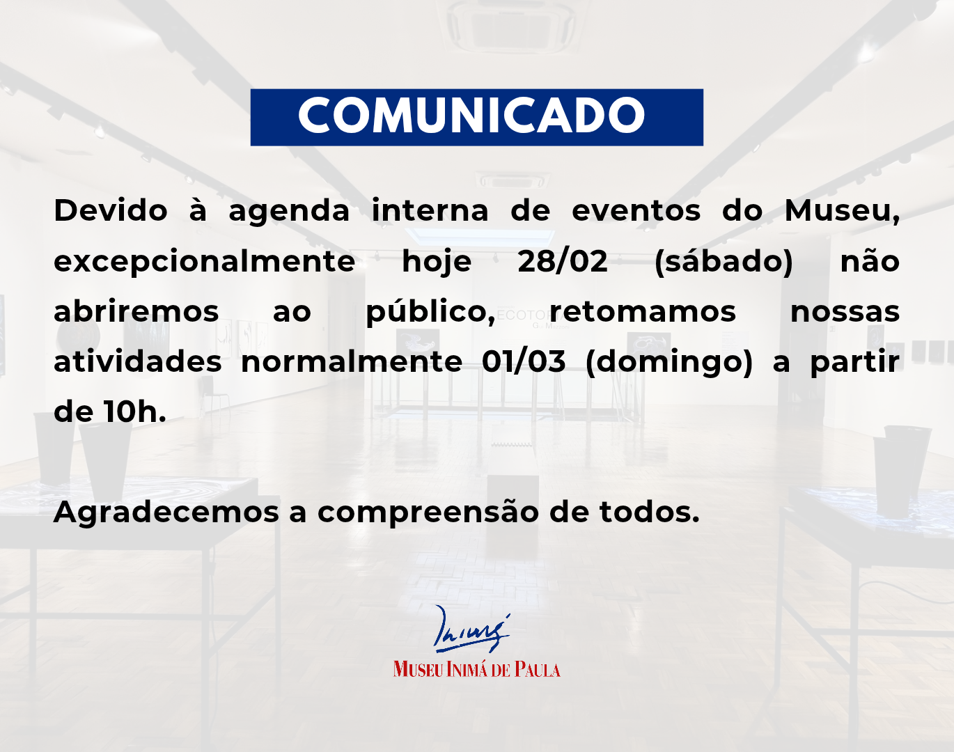 Museu FECHADO 28/02/26