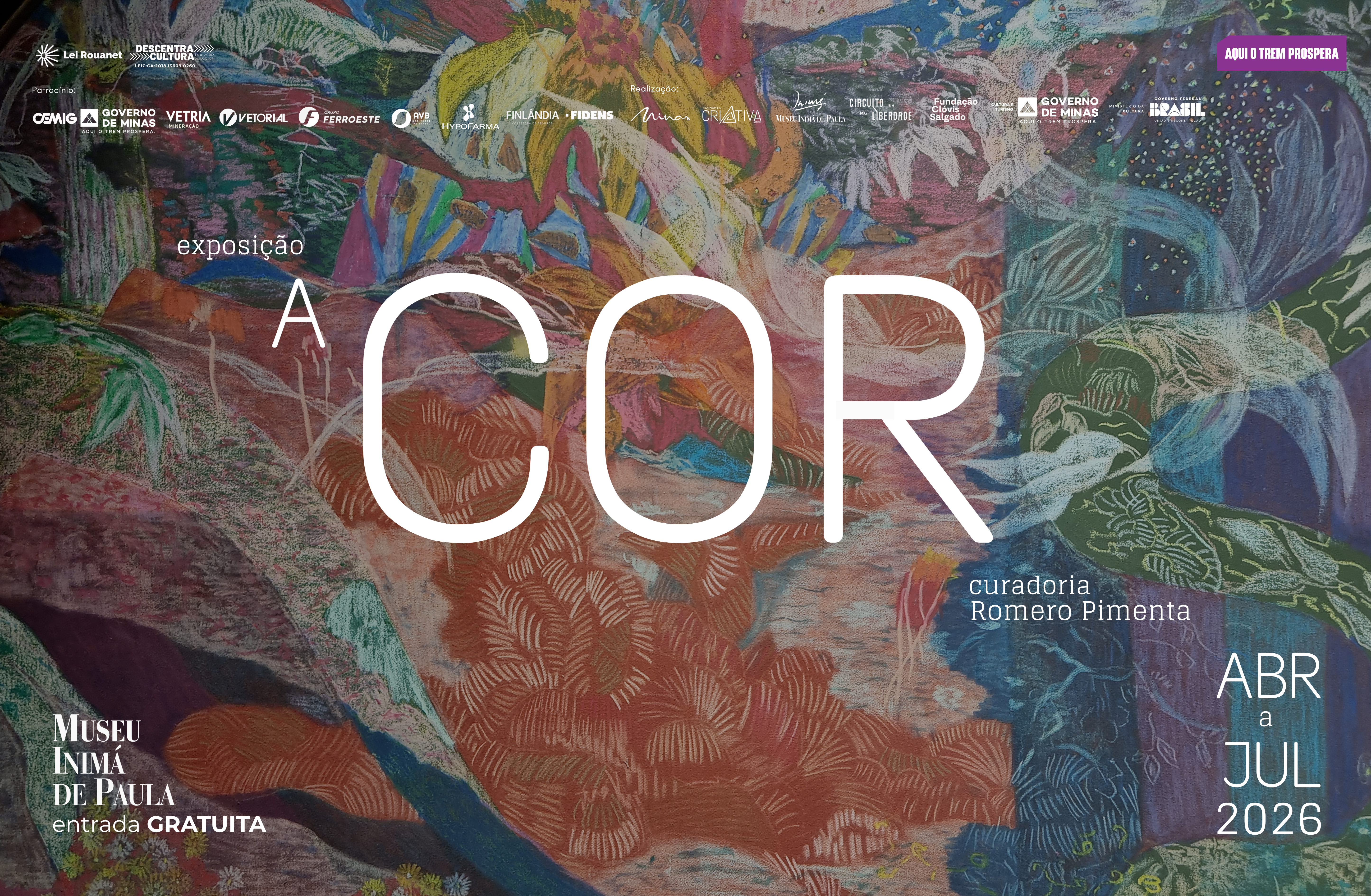 Exposição “A COR” curadoria Romero Pimenta