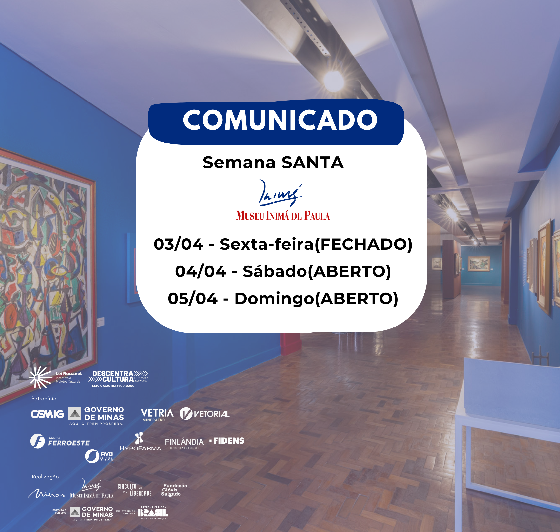 COMUNICADO – Semana Santa